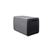 BAULE PORTATUTTO cm  96 x 53 x H 57 - GRIGIO/NERO  - ARTPLAST