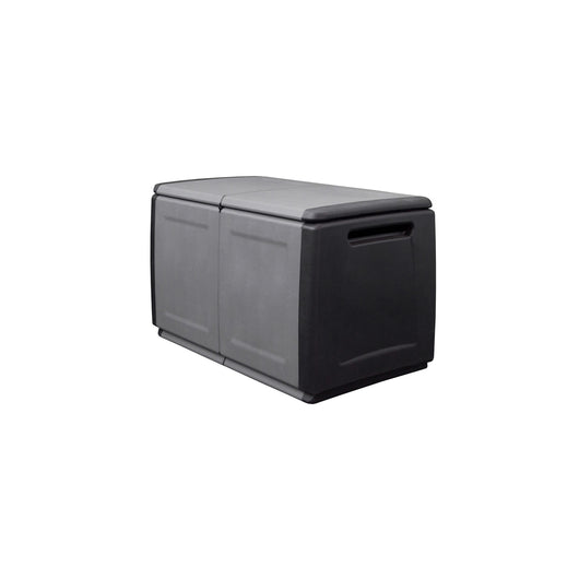 BAULE PORTATUTTO cm  96 x 53 x H 57 - GRIGIO/NERO  - ARTPLAST