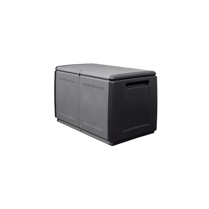 BAULE PORTATUTTO cm  96 x 53 x H 57 - GRIGIO/NERO  - ARTPLAST