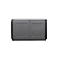 BAULE PORTATUTTO cm  96 x 53 x H 57 - GRIGIO/NERO  - ARTPLAST