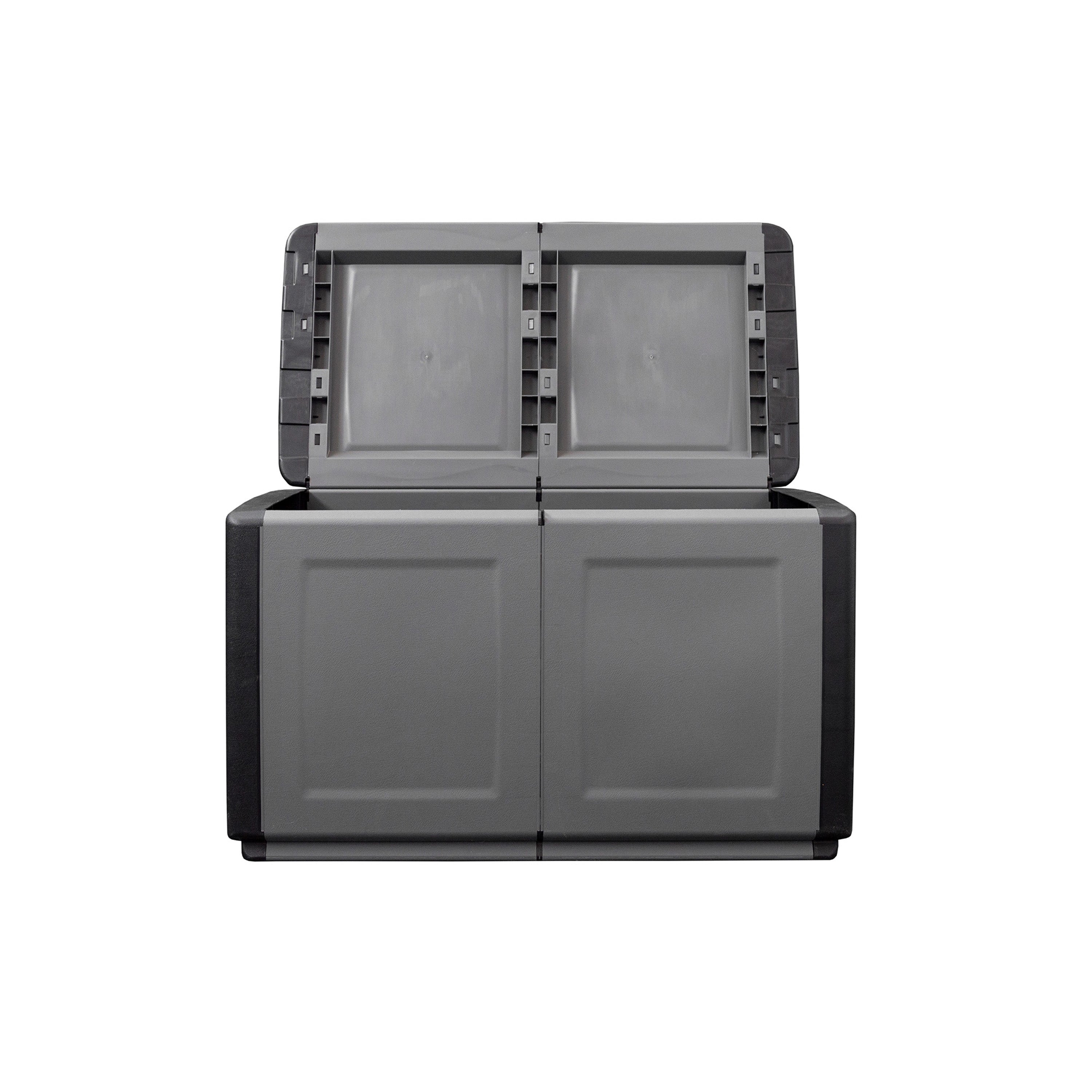 BAULE PORTATUTTO cm  96 x 53 x H 57 - GRIGIO/NERO  - ARTPLAST