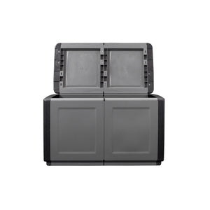 BAULE PORTATUTTO cm  96 x 53 x H 57 - GRIGIO/NERO  - ARTPLAST