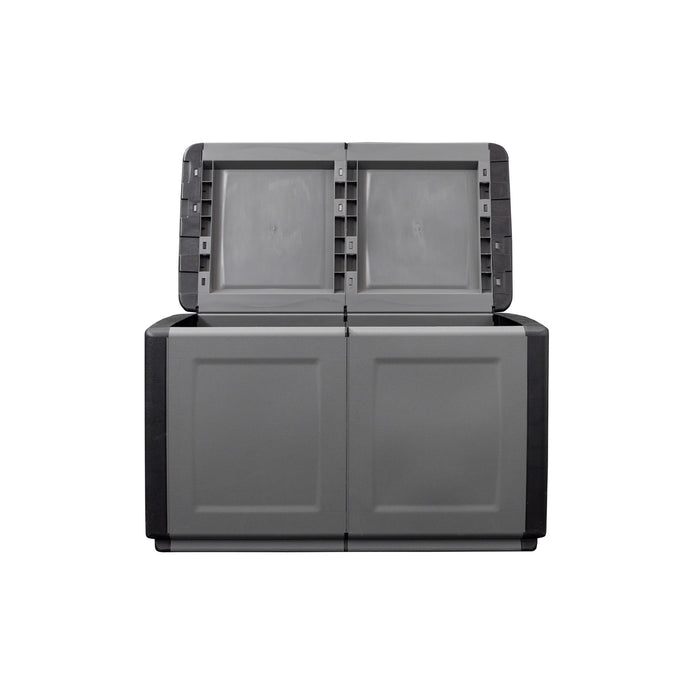 BAULE PORTATUTTO cm  96 x 53 x H 57 - GRIGIO/NERO  - ARTPLAST