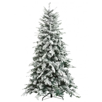 Albero di natale artificiale innevato alaska elegante e resistente *** misura h 210, confezione 1