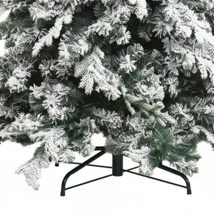 Albero di natale artificiale innevato alaska elegante e resistente *** misura h 210, confezione 1