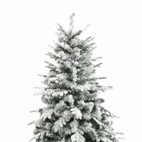 Albero di natale artificiale innevato alaska elegante e resistente *** misura h 210, confezione 1