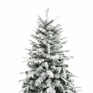 Albero di natale artificiale innevato alaska elegante e resistente *** misura h 210, confezione 1