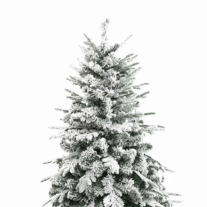 Albero di natale artificiale innevato alaska elegante e resistente *** misura h 180, confezione 1