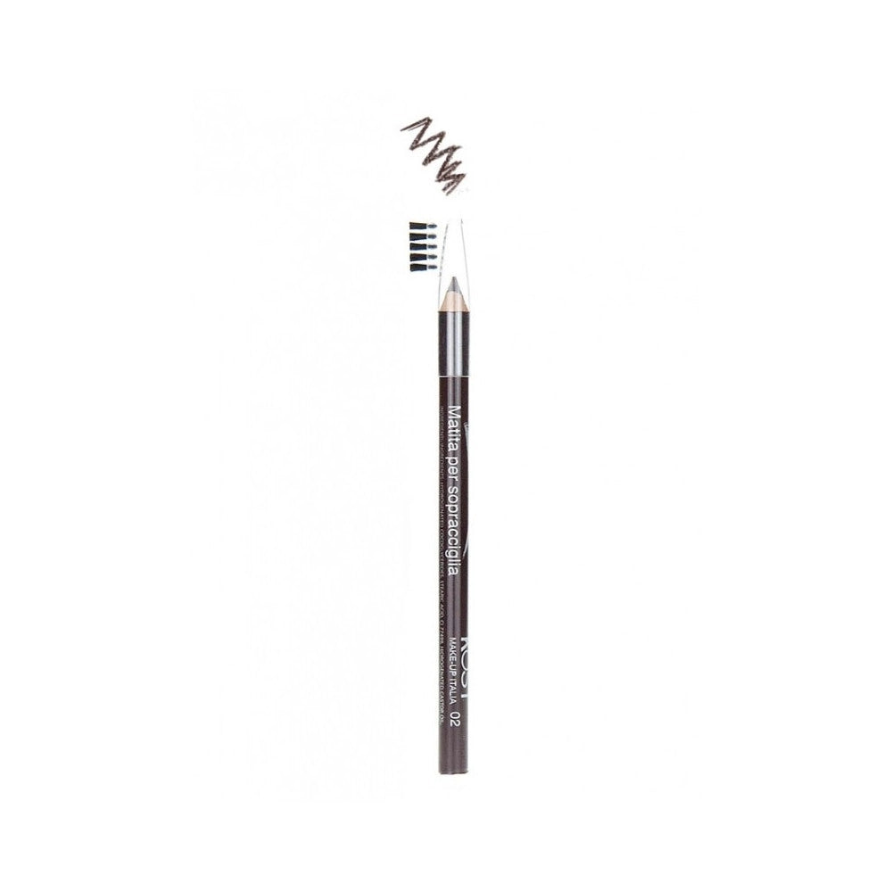 Trade Shop - Matita Per Sopracciglia Effetto Naturale Con Pettine Spazzolino Ciglia Make Up -