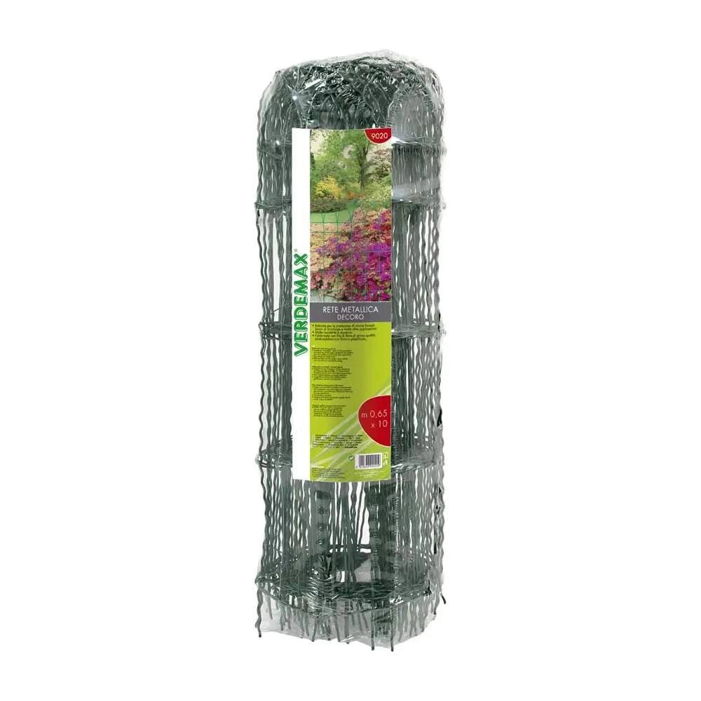 Rete per Aiuole in Acciaio Plastificato Verde Verdemax