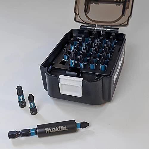 Makita E-03084 Impact Black Set Punte 31 Pezzi Acciaio S2 Phillips Pozidriv Torx per Avvitatori a Percussione colore Nero