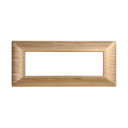 Placca Plastica Serie Solar 6P Colore Oro Satinato Compatibile Con Bticino Matix