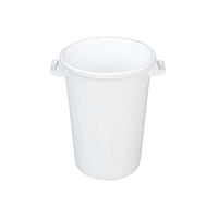 BIDONE PER RIFIUTI BIANCO 50 lt - Ø 44x45h