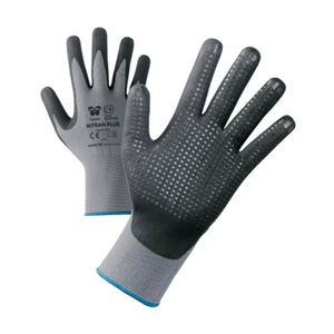 GUANTO PROFESSIONALE PUNTINATO 'NITRAL PLUS' NERI Tg. 8 - 12 paia- NERI