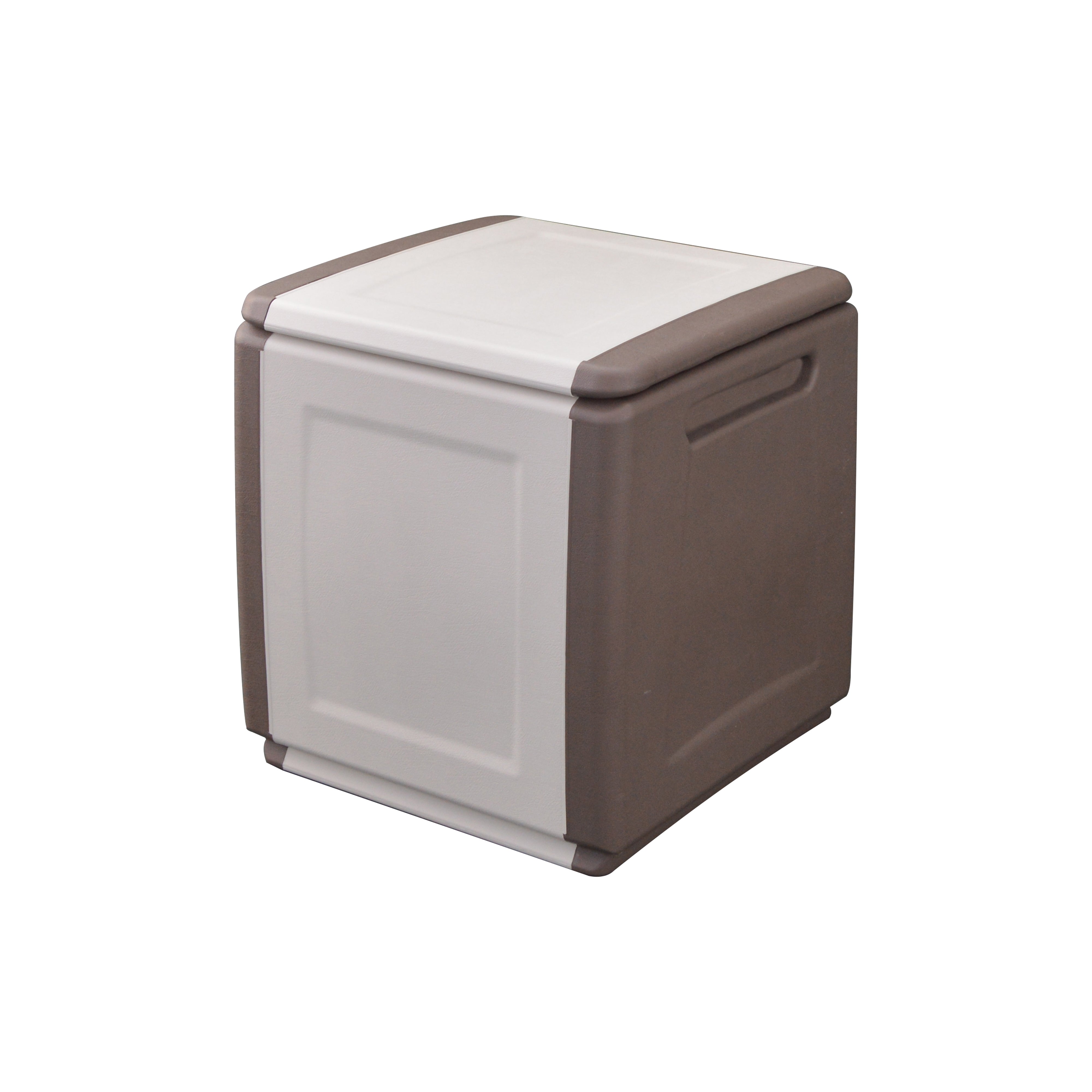 BAULE PORTATUTTO cm 54 x 53 x H 57 - tortora/ecru  - ARTPLAST