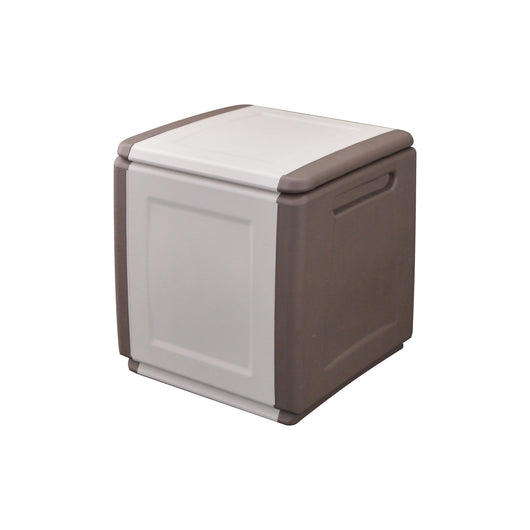 BAULE PORTATUTTO cm 54 x 53 x H 57 - tortora/ecru  - ARTPLAST