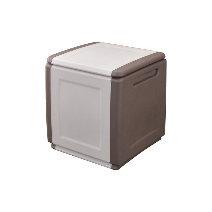 BAULE PORTATUTTO cm 54 x 53 x H 57 - tortora/ecru  - ARTPLAST