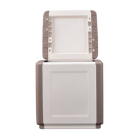 BAULE PORTATUTTO cm 54 x 53 x H 57 - tortora/ecru  - ARTPLAST