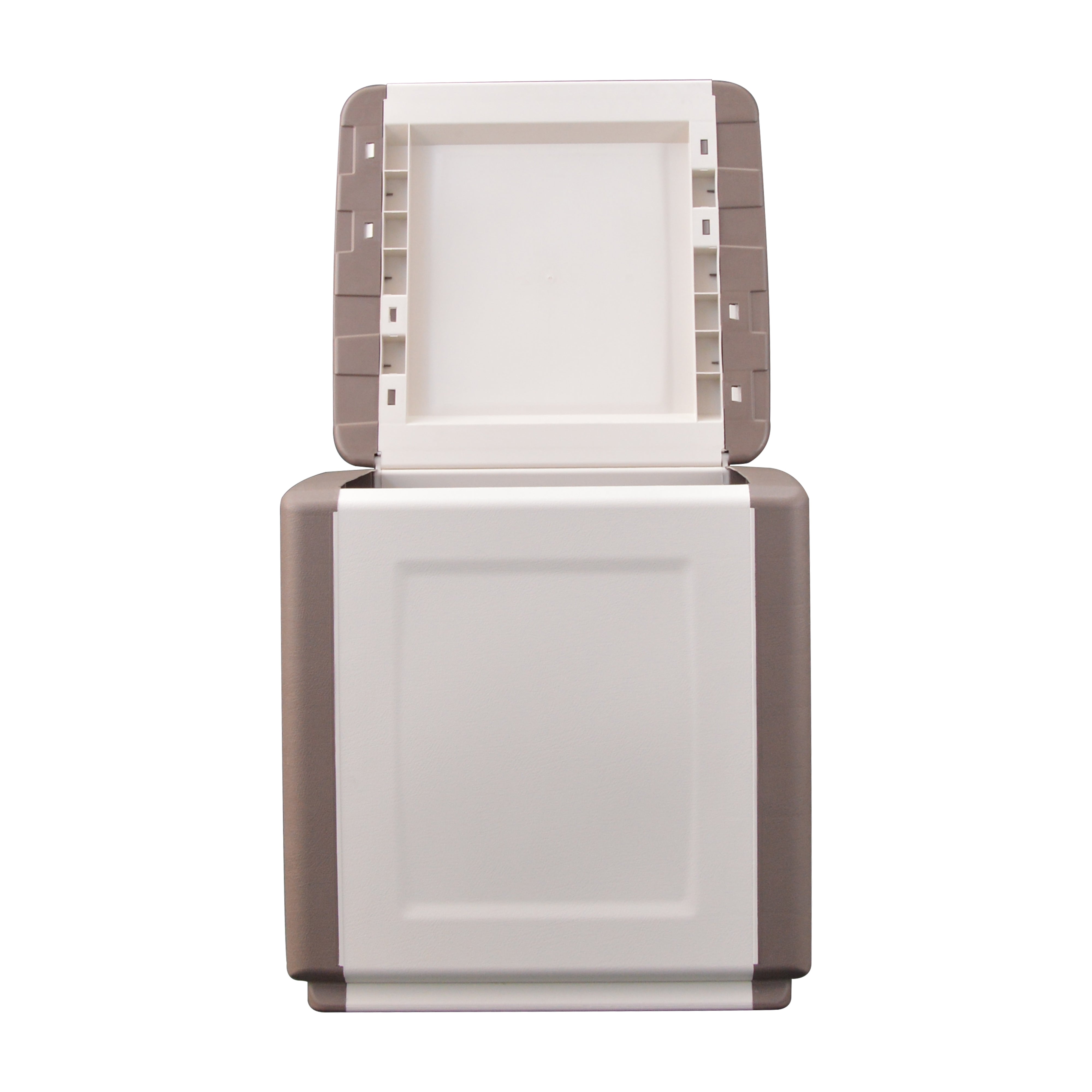 BAULE PORTATUTTO cm 54 x 53 x H 57 - tortora/ecru  - ARTPLAST