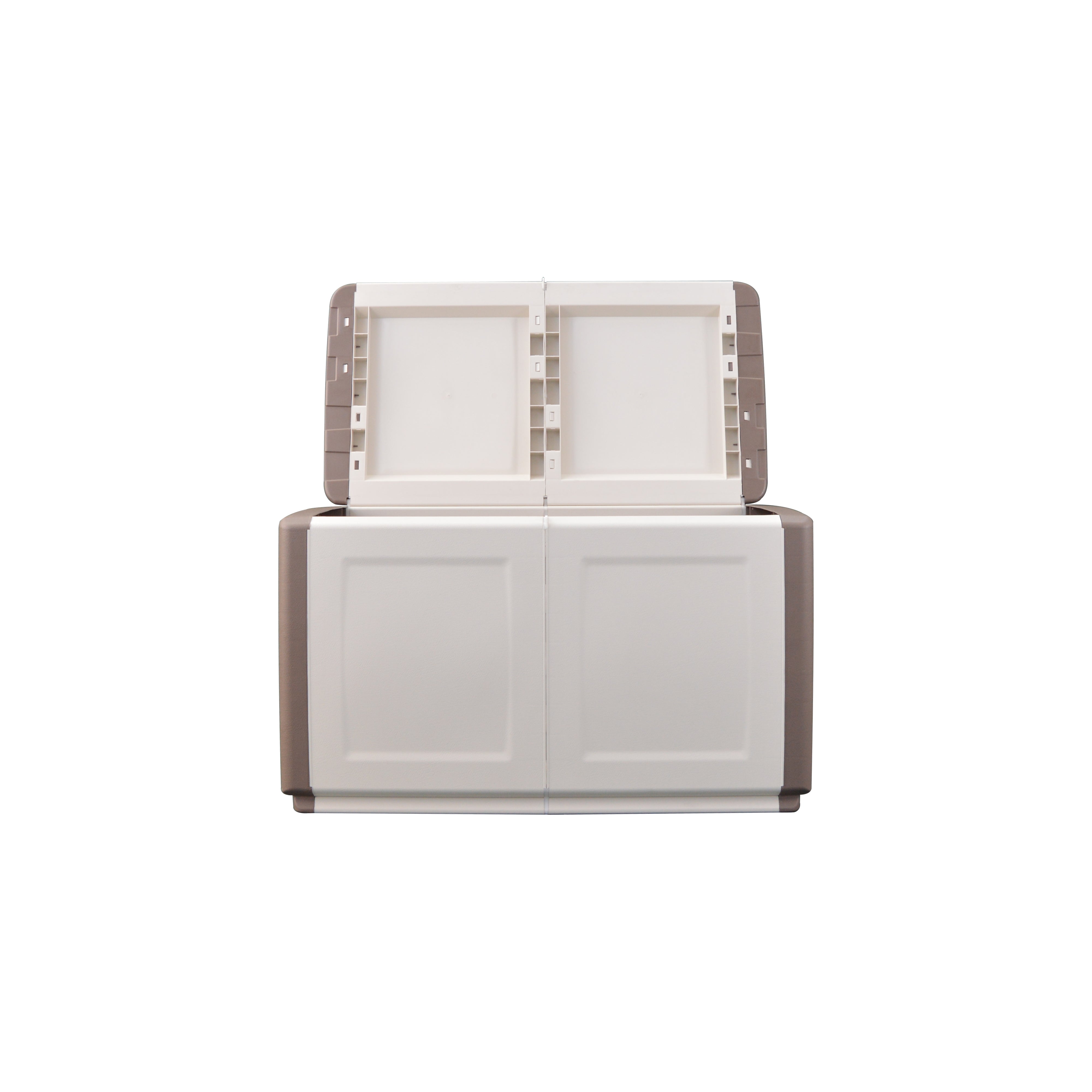 BAULE PORTATUTTO cm  96 x 53 x H 57 - TORTORA/ECRU  - ARTPLAST