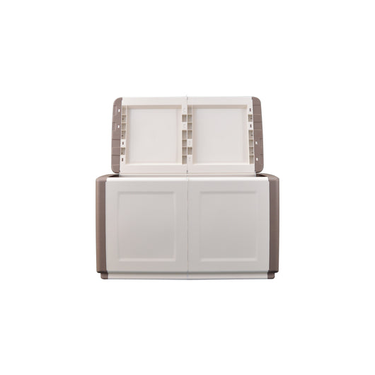 BAULE PORTATUTTO cm  96 x 53 x H 57 - TORTORA/ECRU  - ARTPLAST