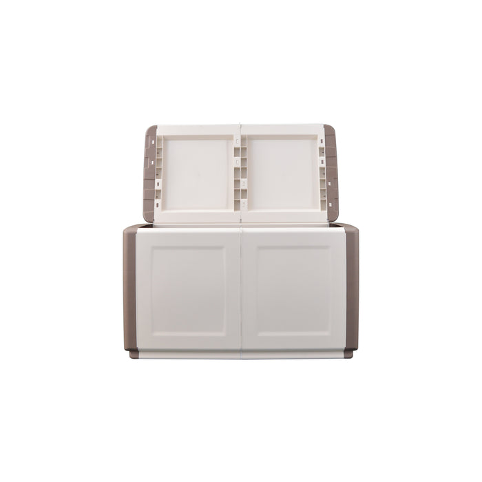 BAULE PORTATUTTO cm  96 x 53 x H 57 - TORTORA/ECRU  - ARTPLAST