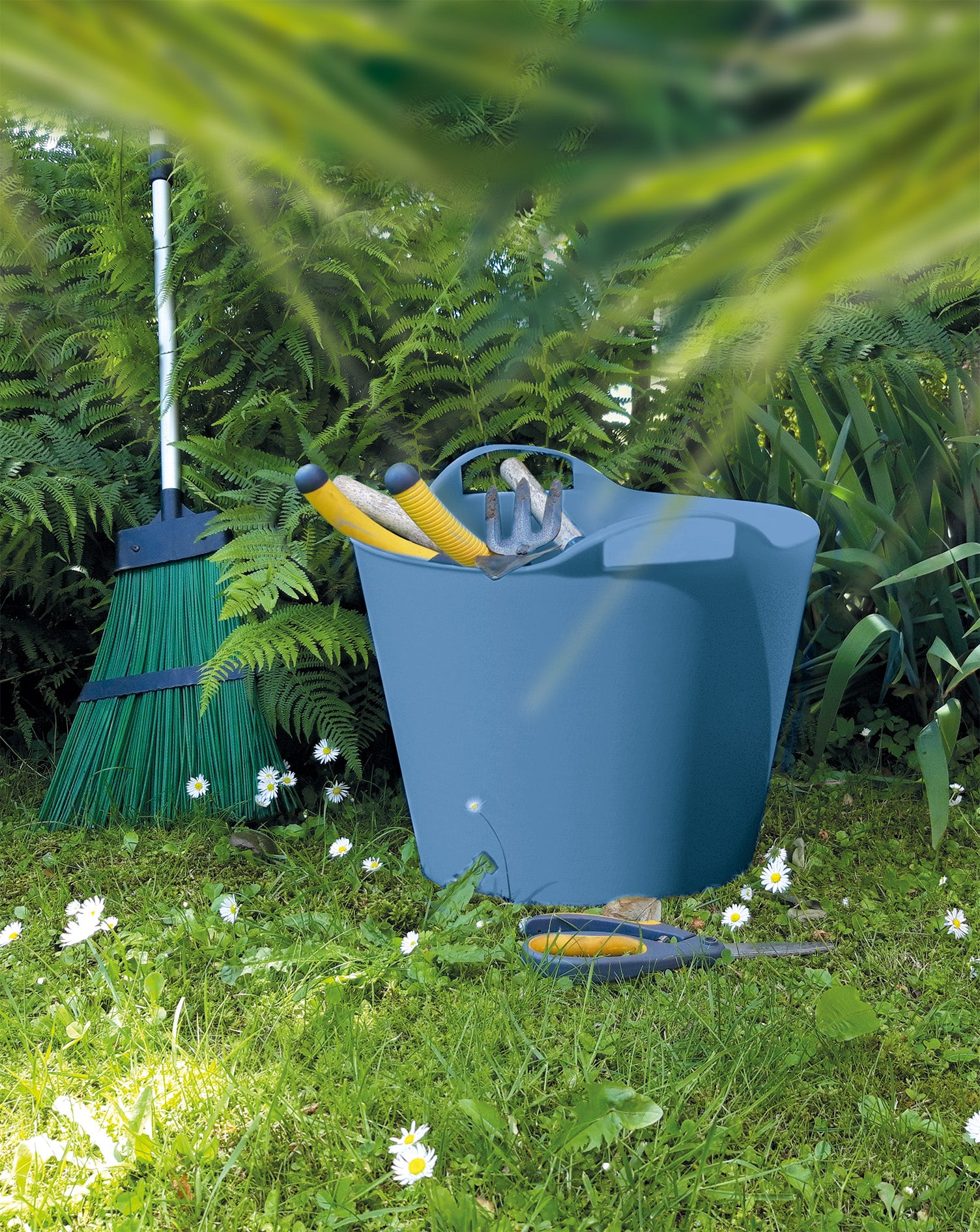 SECCHIO CONTENITORE MULTIUSO 'FLEX-BAG' Ø 46 cm - 43 lt blu  - ARTPLAST