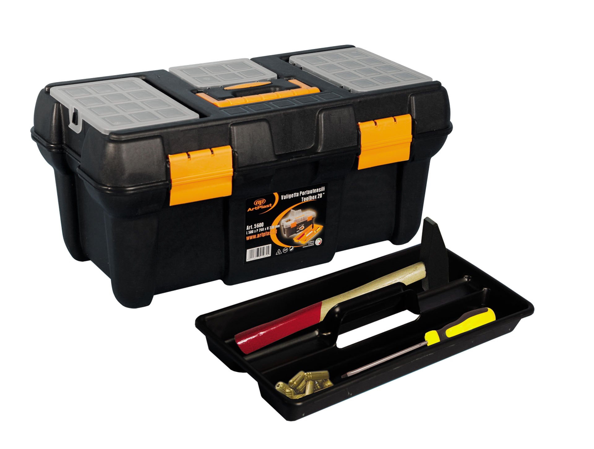 CASSETTA PORTA ATTREZZI art. 5500 - cm 39 x 21 x 19  - ARTPLAST