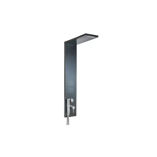 PARETE ATTREZZATA MULTIFUNZIONE MOD. TREND- Nero Opaco Matt- METAF- pezzi 1