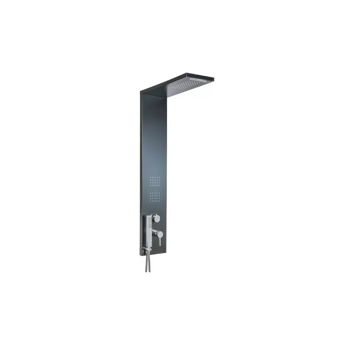 PARETE ATTREZZATA MULTIFUNZIONE MOD. TREND- Nero Opaco Matt- METAF- pezzi 1