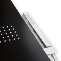 PARETE ATTREZZATA MULTIFUNZIONE MOD. MANHATTAN  ALLUMINIO- Nero- METAF- pezzi 1