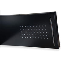 PARETE ATTREZZATA MULTIFUNZIONE MOD. MANHATTAN  ALLUMINIO- Nero- METAF- pezzi 1