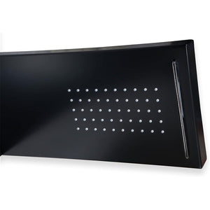 PARETE ATTREZZATA MULTIFUNZIONE MOD. MANHATTAN  ALLUMINIO- Nero- METAF- pezzi 1