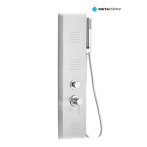 PARETE ATTREZZATA MULTIFUNZIONE MOD. MANHATTAN- Cromo satinato- METAF- pezzi 1