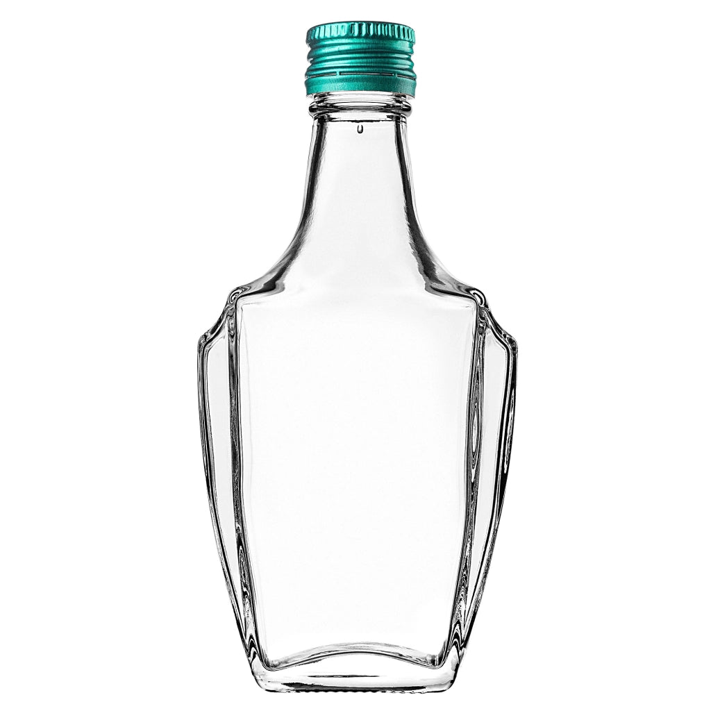 KADAX Bottiglia in Vetro per Tintura 250ml Con Tappo Verde 10pz.