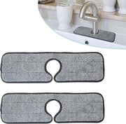 Due Assorbenti per Rubinetto in Microfibra, Mat per Rubinetto, Assorbente per Rubinetti, Assorbente per Rubinetti da Cucina, Mat per Rubinetto con Microfibra, per la Cucina, per la Vasca da Bagno