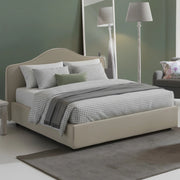 Letto Matrimoniale Akym, Letto Matrimoniale Materasso Incluso Made in Italy, Grigio Tortora\