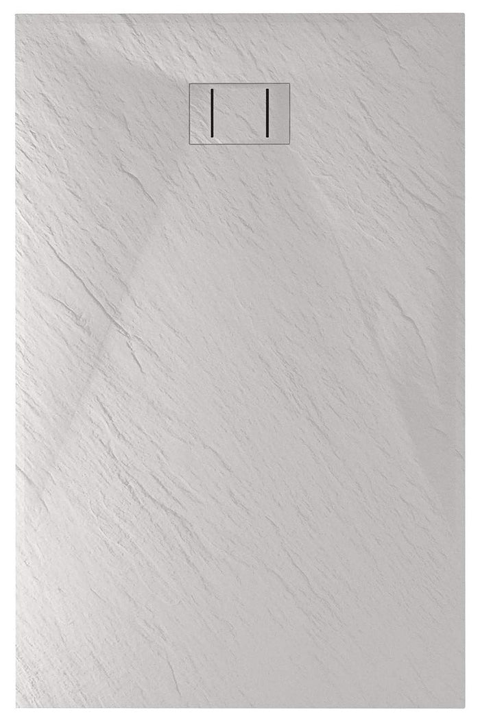 Piatto Doccia 90x120 cm Effetto Pietra Stone Bianco
