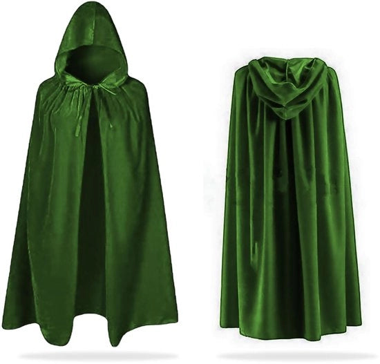Cappuccio di Velluto con Cappuccio per Bambini - Costume da Halloween - Accessorio di Costume - Cappuccio Caldo e Respirabile
