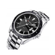 Trade Shop - Orologio Da Polso Uomo Design Business Curren 8110g Analogico Quadrante Nero -