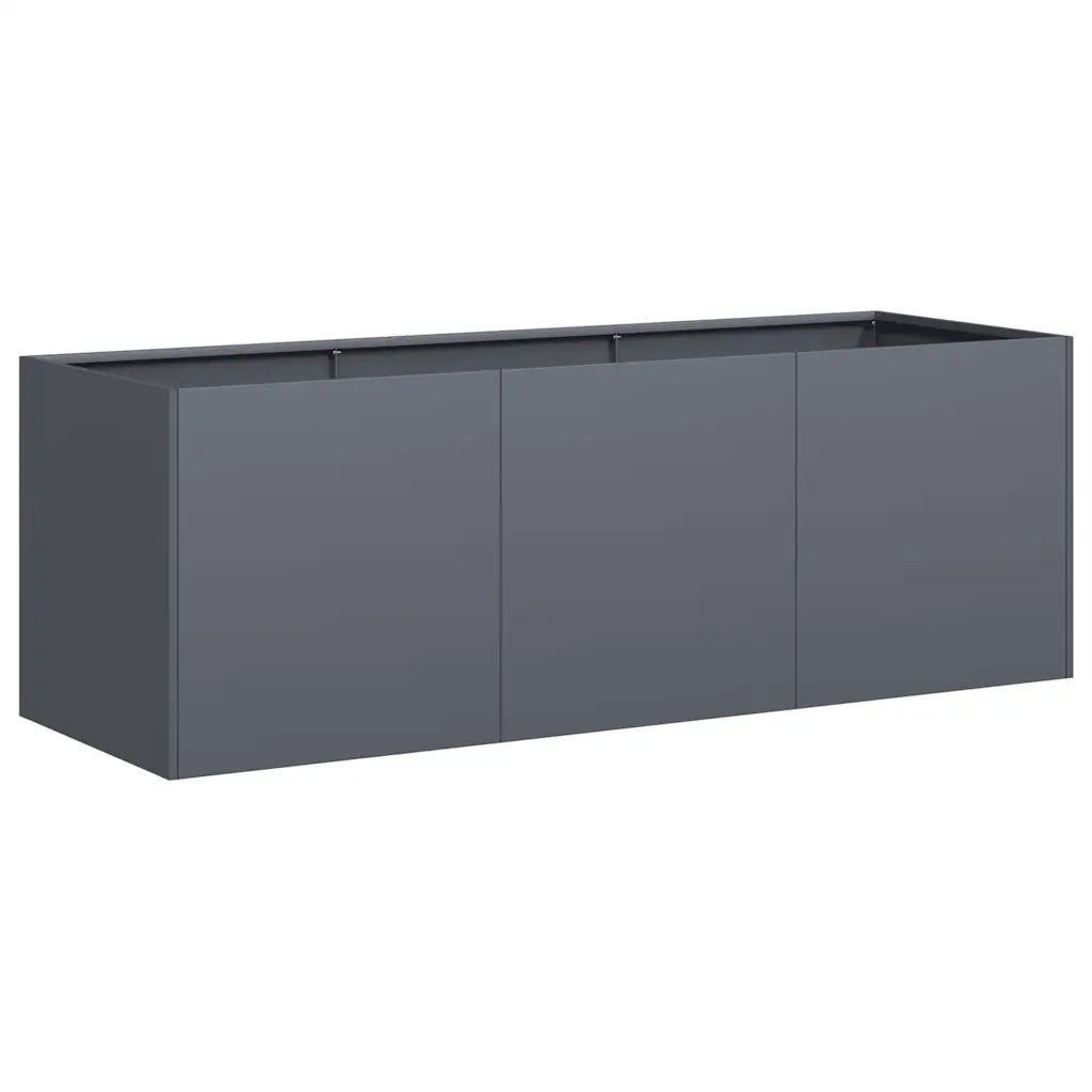 Fioriera Antracite 120x40x40 cm Acciaio laminato a freddo 860677