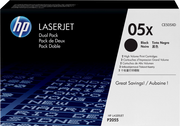 HP Confezione da 2 cartucce originali di Toner nero ad alta capacità LaserJet 05X