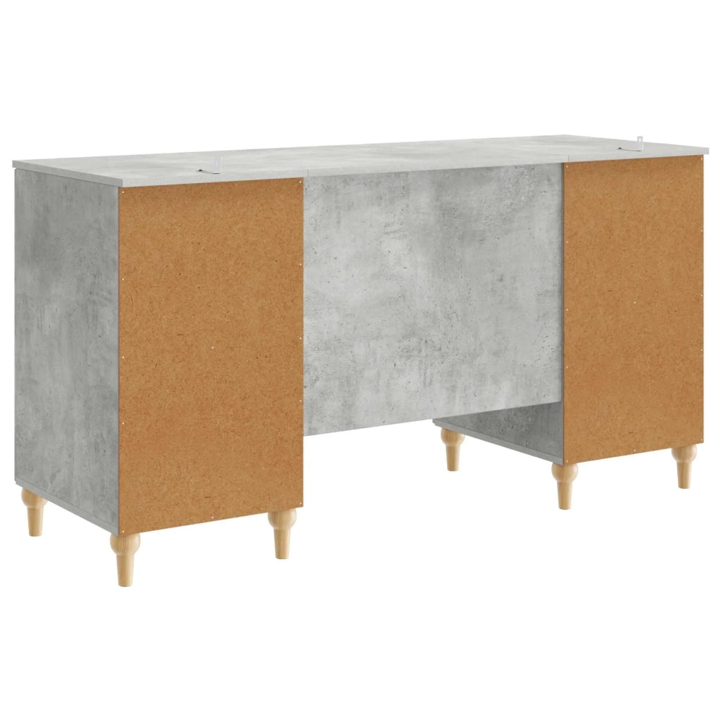 Scrivania con lo scaffale Grigio Cemento 142,5 x 50 x 75 cm 3414579