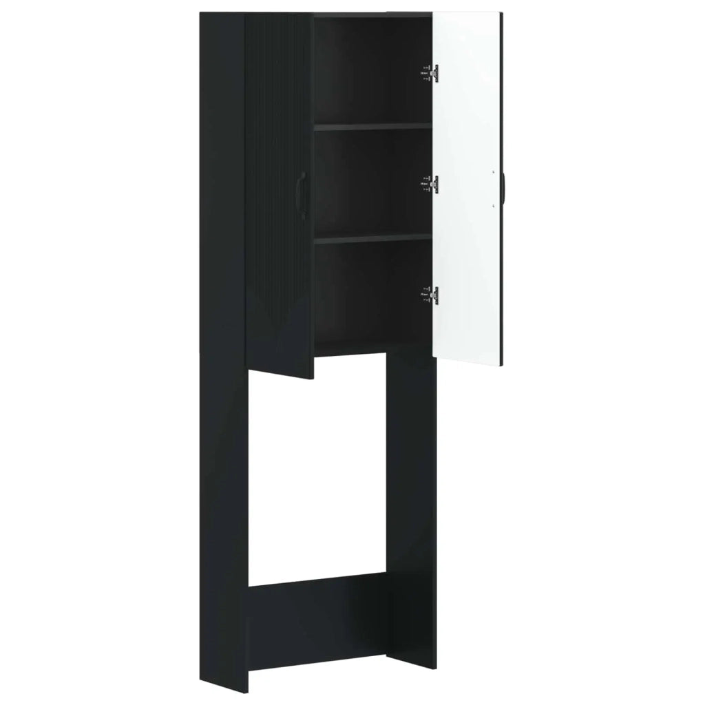 Mobile Bagno HOORN Nero 66 x 25,5 x 190 cm Legno ingegnerizzato 897356