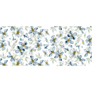TOVAGLIATO fantasia fiori blu 'PTEX-R' art. 4U3/01  - BONITA