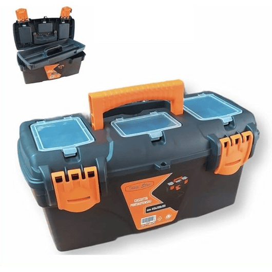 CASSETTA PORTAUTENSILI IDEAL STAR CHIUSURA IN PLASTICA 410x209x195 mm - IDEAL STAR