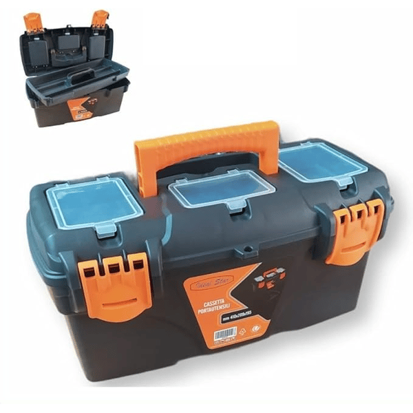 CASSETTA PORTAUTENSILI IDEAL STAR CHIUSURA IN PLASTICA 410x209x195 mm - IDEAL STAR