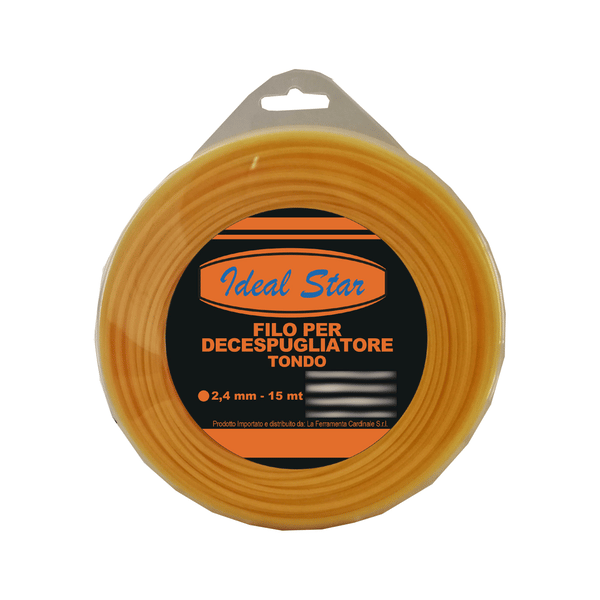 FILO PER DECESPUGLIATORE TONDO IDEAL STAR Ø mm 2,4x15 mt - IDEAL STAR
