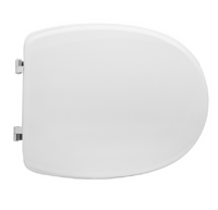 Sedile WC per disabili universale Matteo bianco in MDF con cerniere regolabili passanti DH