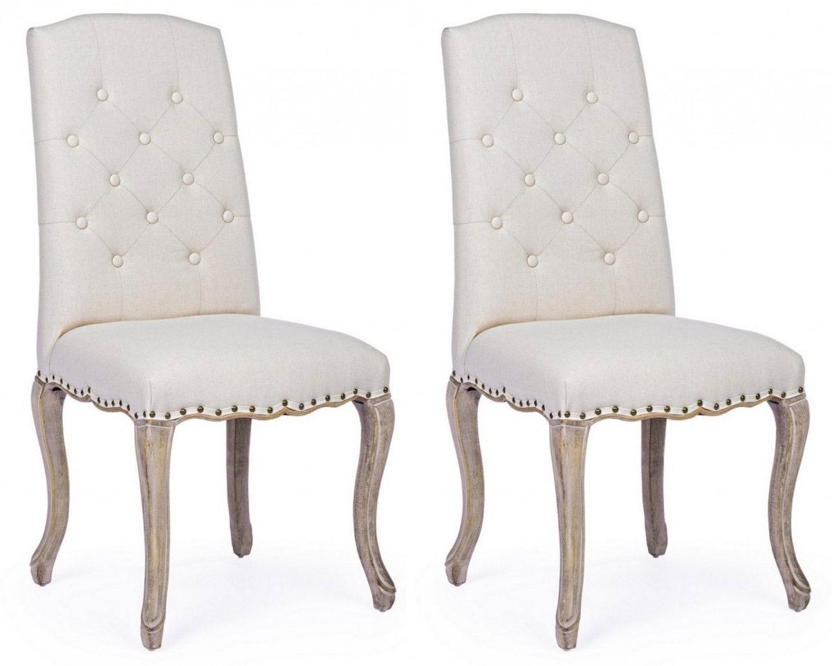 Set 2 Sedie 51x53x99h cm Diva Naturale